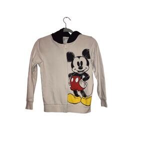 H&M Mickey Mouse Zip Up Hoodie Sweatshirt Kids Size 8-10 Years